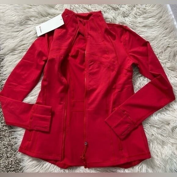 Lululemon Red Color Define Jacket Size 8 - Picture 1 of 4